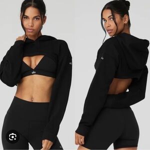 alo Shrug It Off Cropped Hoodie